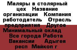 Маляры в столярный цех › Название организации ­ Компания-работодатель › Отрасль предприятия ­ Другое › Минимальный оклад ­ 1 - Все города Работа » Вакансии   . Адыгея респ.,Майкоп г.
